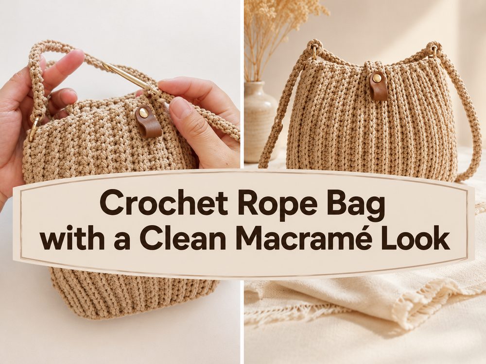 Crochet Rope Bag with a Clean Macramé Look A