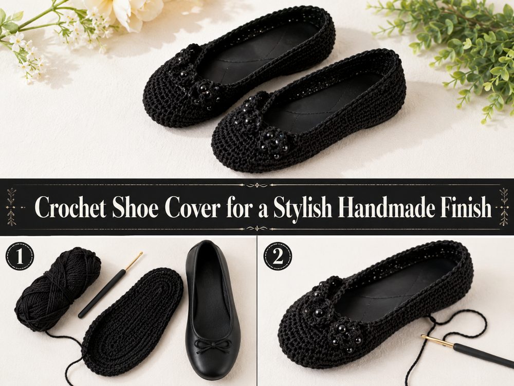 Crochet Shoe Cover for a Stylish Handmade Finish x