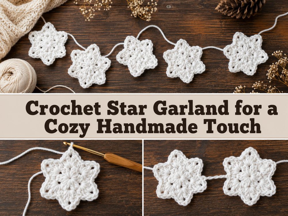 Crochet Star Garland for a Cozy Handmade Touch s