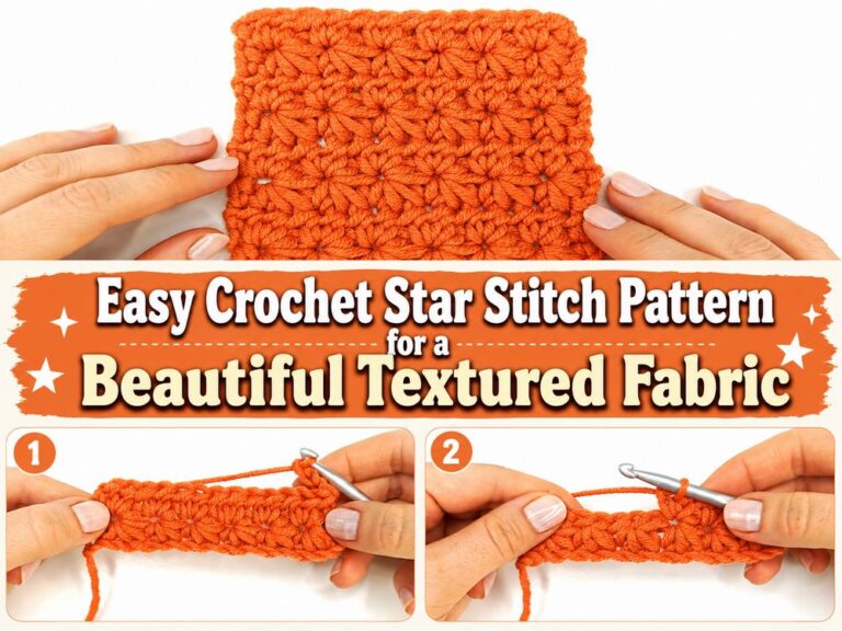 Crochet Star Stitch Pattern for a Beautiful Textured Fabric