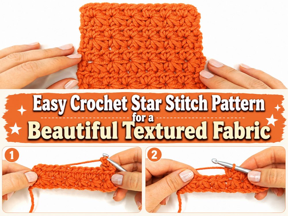 Crochet Star Stitch Pattern for a Beautiful Textured Fabric