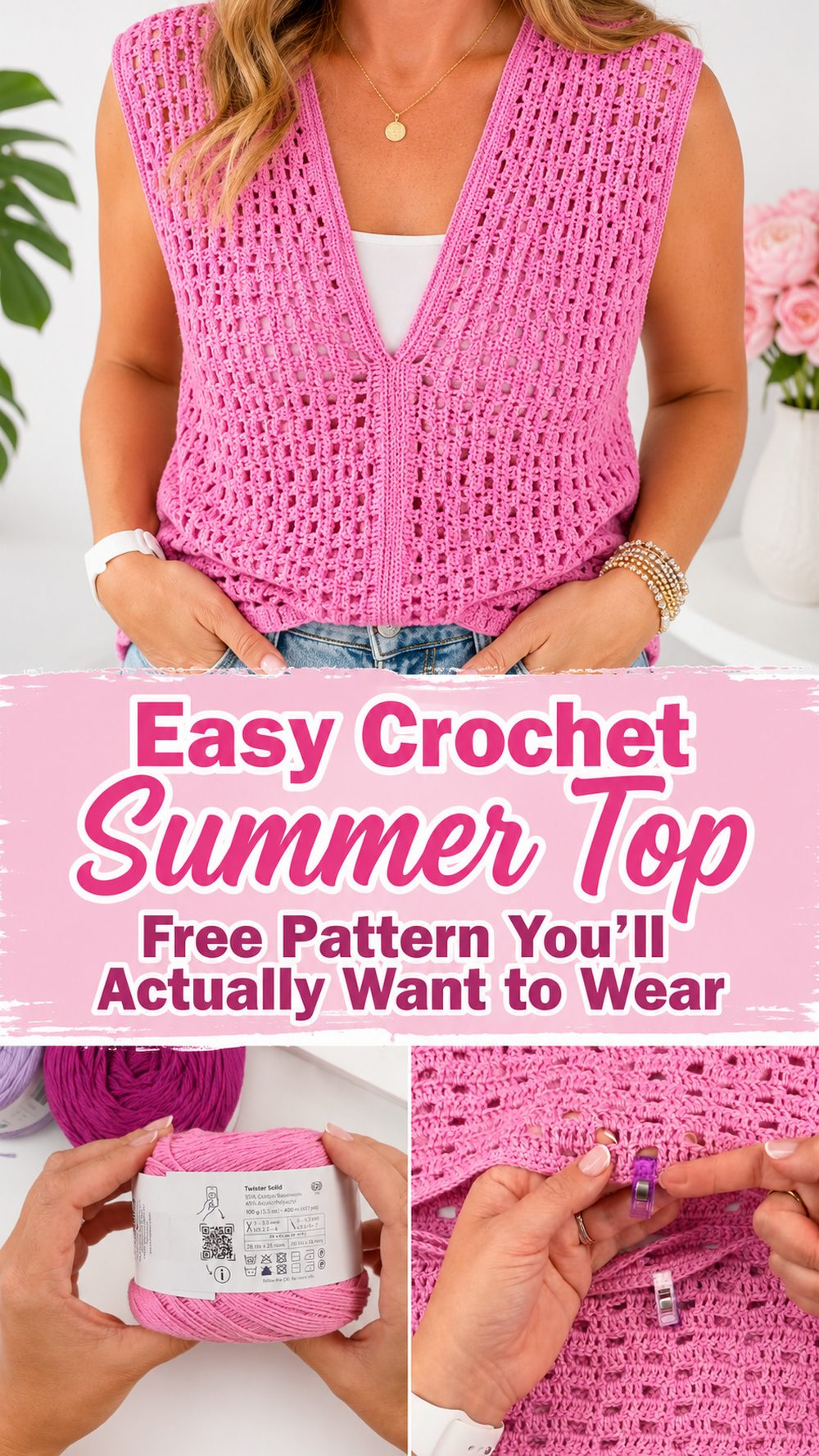 Crochet Summer Top Free Pattern You’ll Actually Want to Wear