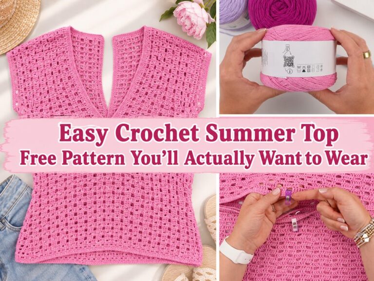 Crochet Summer Top Free Pattern You’ll Actually Want to Wear