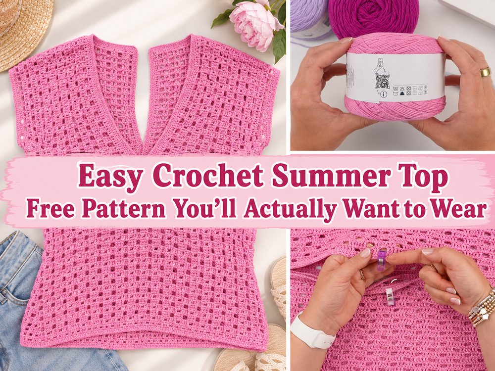 Crochet Summer Top Free Pattern You’ll Actually Want to Wear