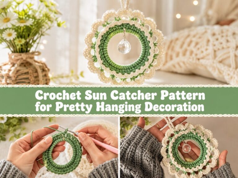 Crochet Sun Catcher Pattern for Pretty Hanging Decoration s