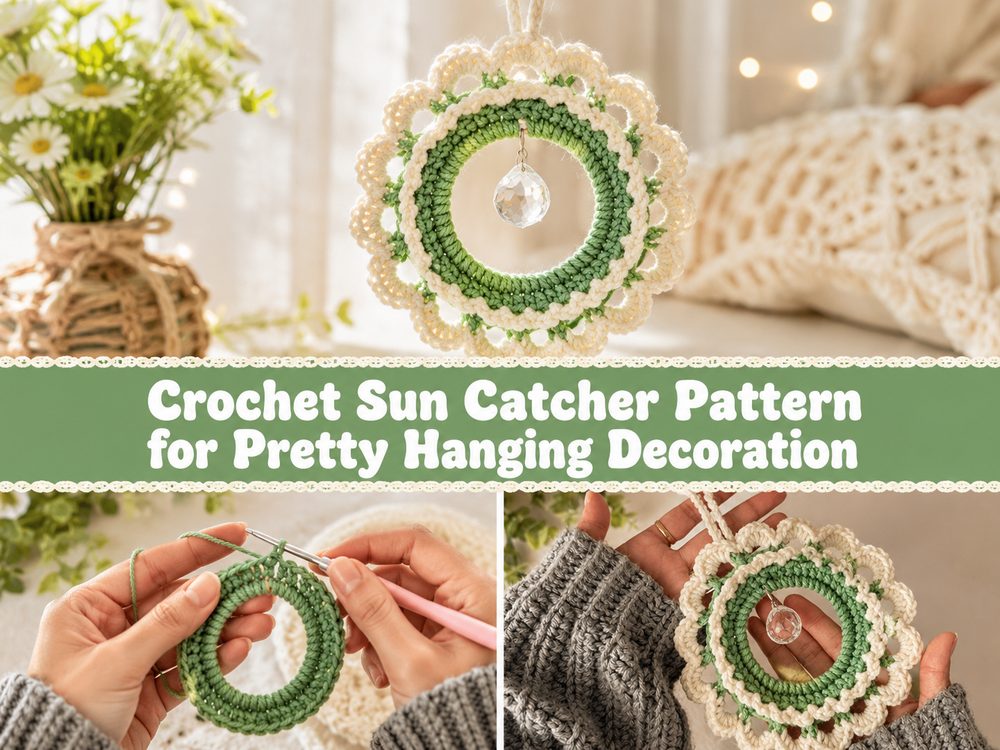 Crochet Sun Catcher Pattern for Pretty Hanging Decoration s