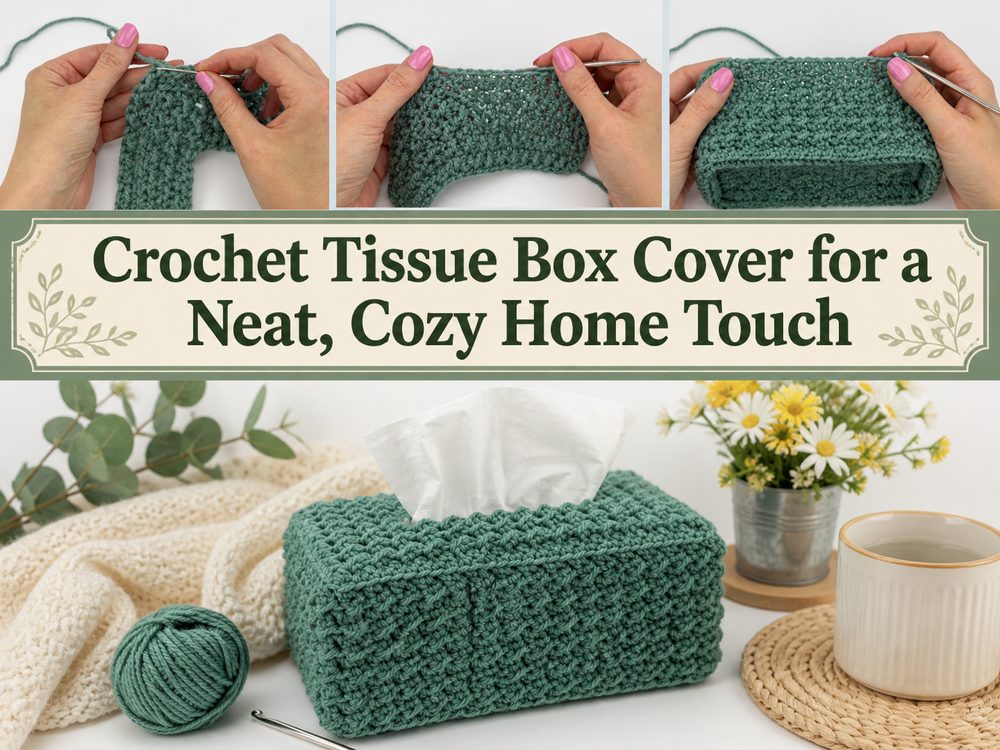 Crochet Tissue Box Cover for a Neat, Cozy Home Touch s