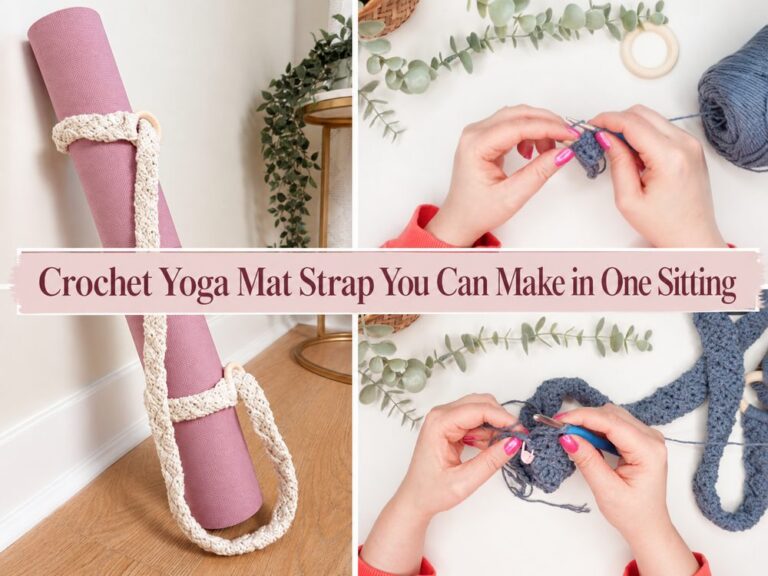 Crochet Yoga Mat Strap You Can Make in One Sitting s