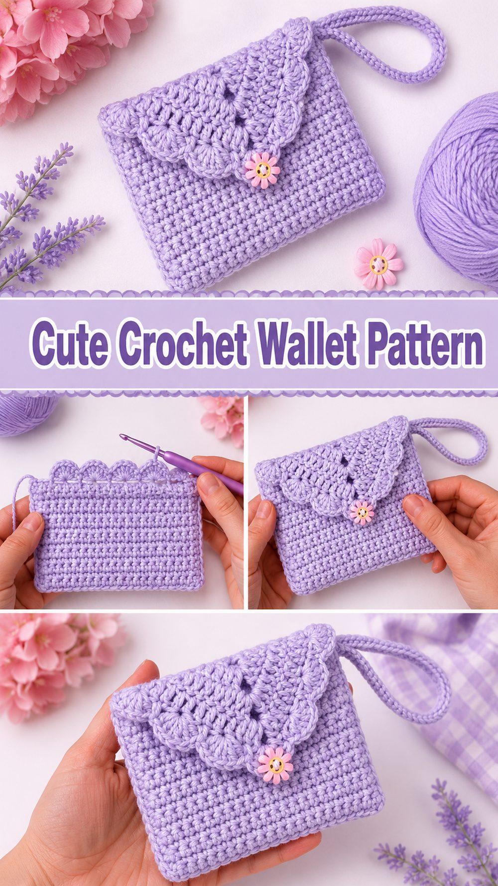 Cute Crochet Wallet Pattern