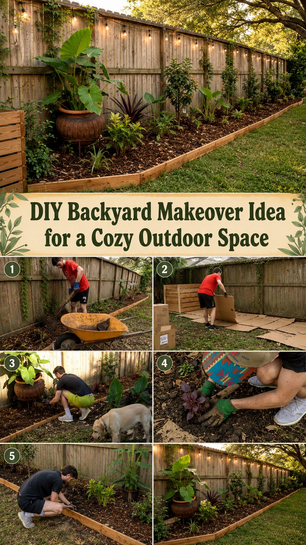 DIY Backyard Makeover Idea for a Cozy Outdoor Space