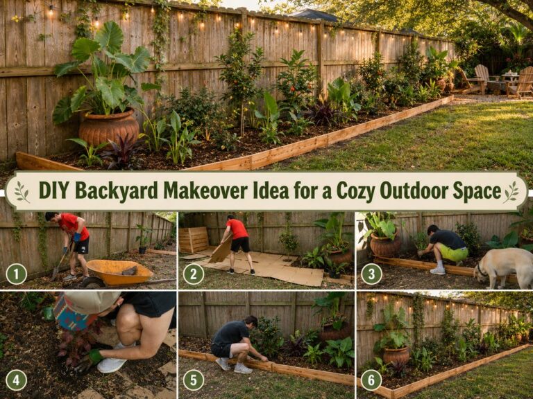 DIY Backyard Makeover Idea for a Cozy Outdoor Space