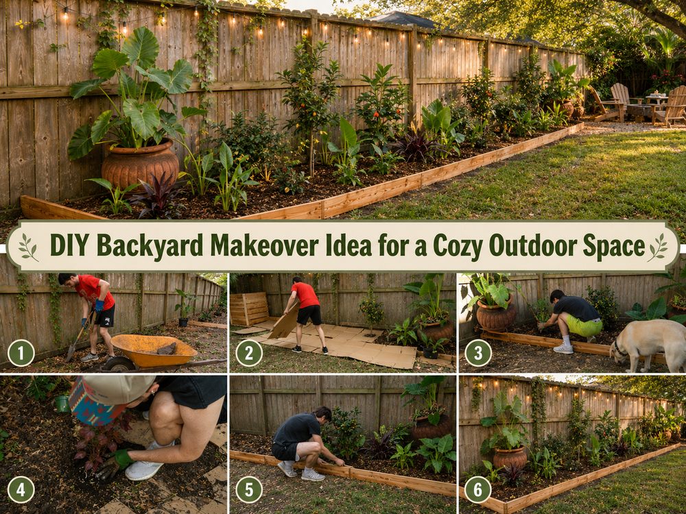 DIY Backyard Makeover Idea for a Cozy Outdoor Space