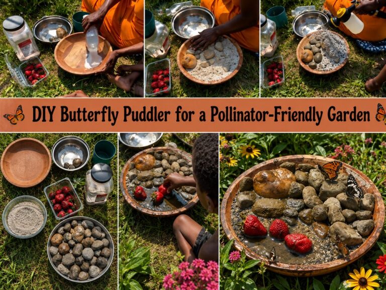 DIY Butterfly Puddler for a Pollinator Friendly Garden