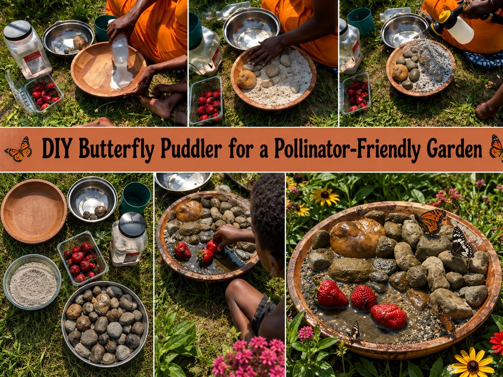 DIY Butterfly Puddler for a Pollinator Friendly Garden