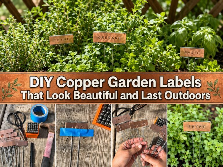 DIY Copper Garden Labels That Look Beautiful and Last Outdoors