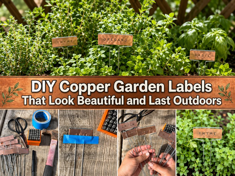 DIY Copper Garden Labels That Look Beautiful and Last Outdoors