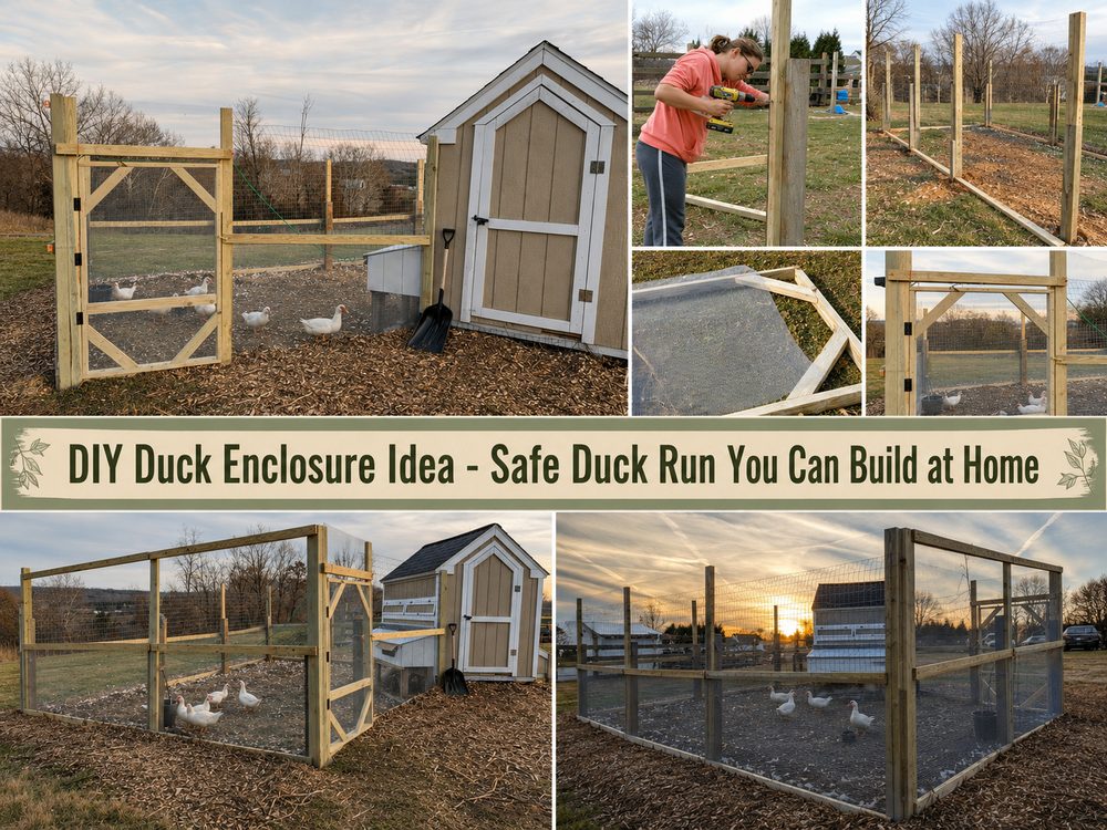DIY Duck Enclosure Idea Safe Duck Run You Can Build at Home
