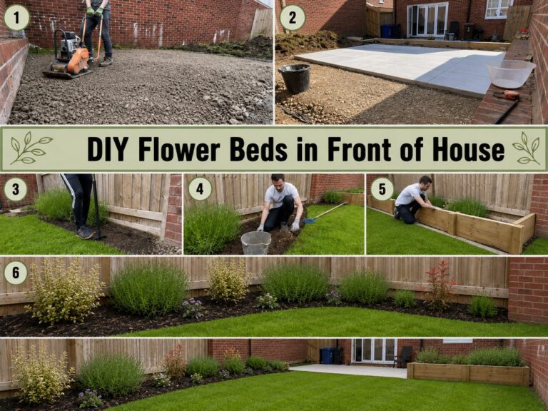 DIY Flower Beds in Front of House