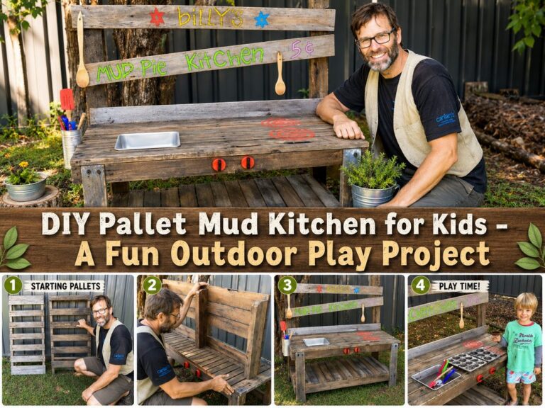 DIY Pallet Mud Kitchen for Kids A Fun Outdoor Play Project