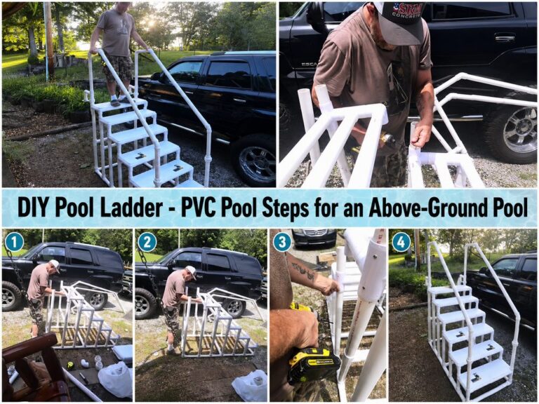 DIY Pool Ladder PVC Pool Steps for an Above Ground Pool