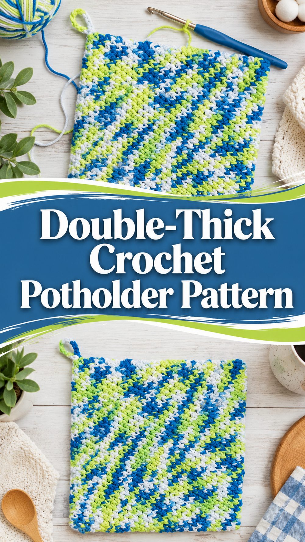Double Thick Crochet Potholder Pattern