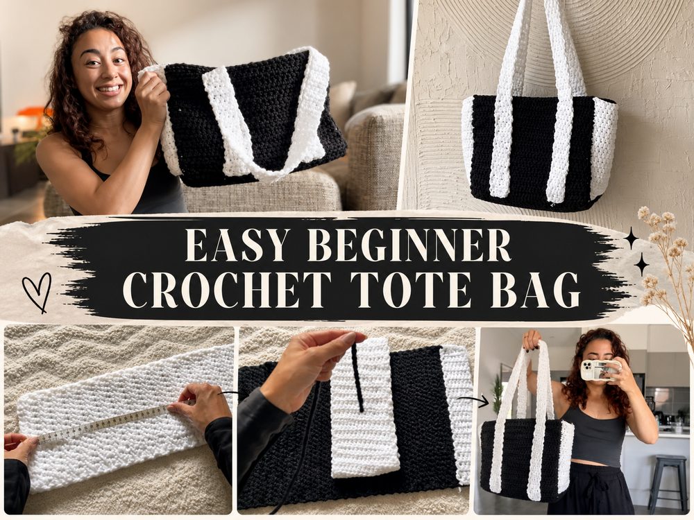 Easy Beginner Crochet Tote Bag