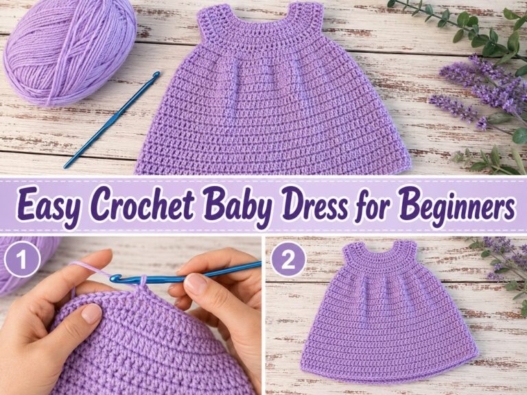 Easy Crochet Baby Dress for Beginners
