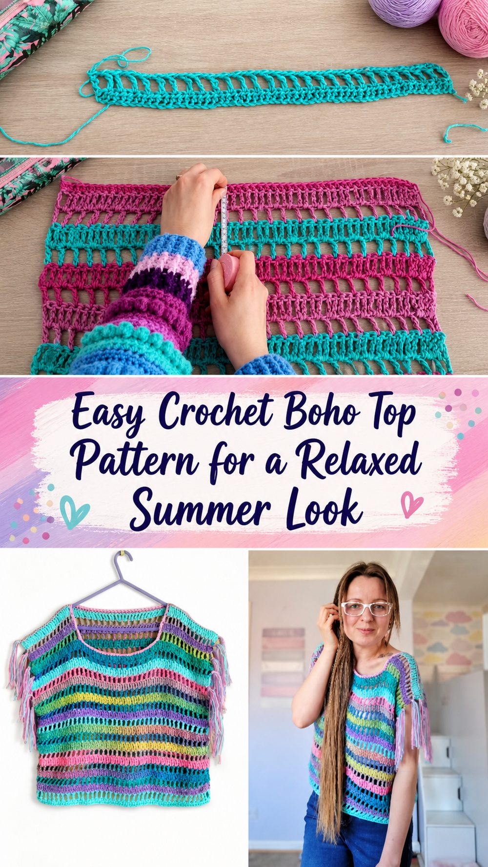 Easy Crochet Boho Top Pattern for a Relaxed Summer Look