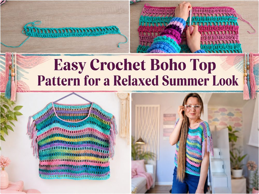 Easy Crochet Boho Top Pattern for a Relaxed Summer Look