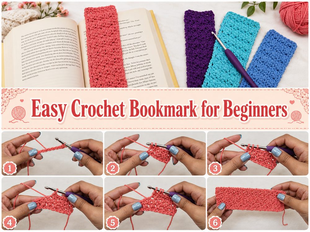 Easy Crochet Bookmark for Beginners