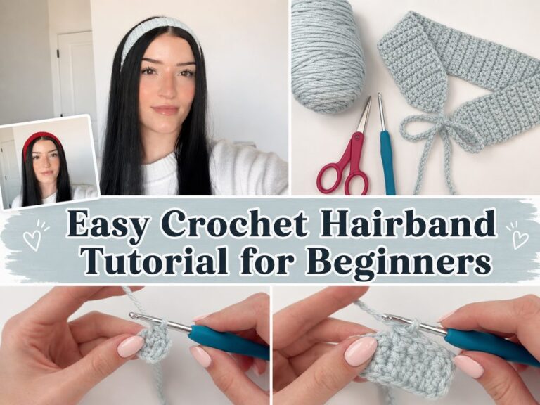 Easy Crochet Hairband Tutorial for Beginners