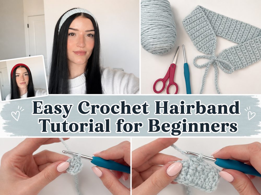 Easy Crochet Hairband Tutorial for Beginners
