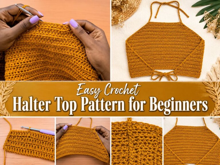 Easy Crochet Halter Top Pattern for Beginners