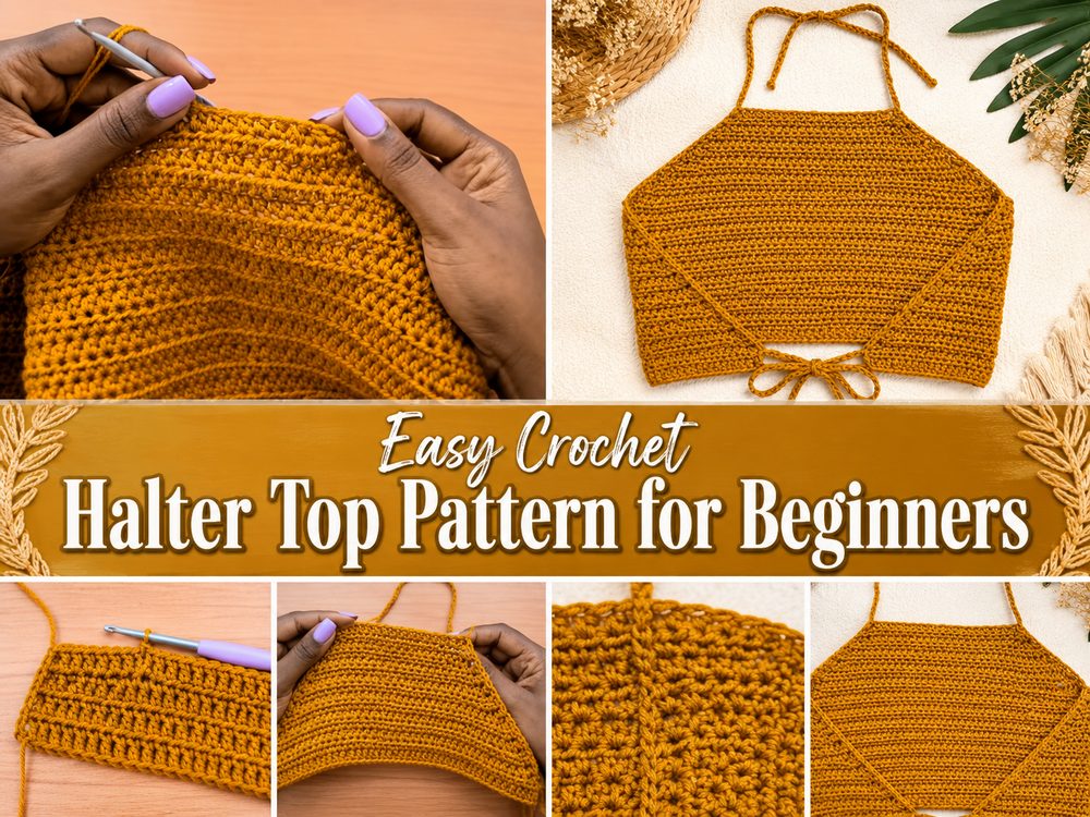 Easy Crochet Halter Top Pattern for Beginners