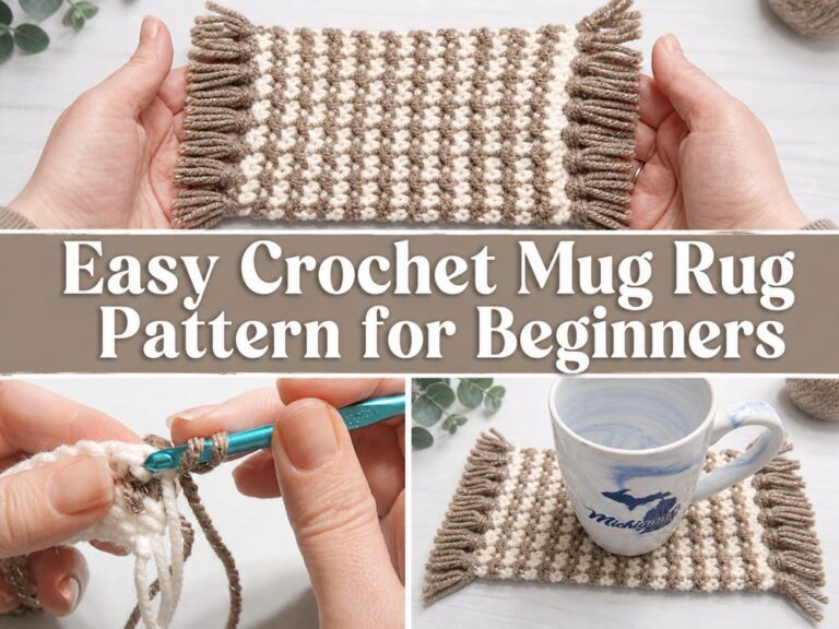 Easy Crochet Mug Rug Pattern for Beginners
