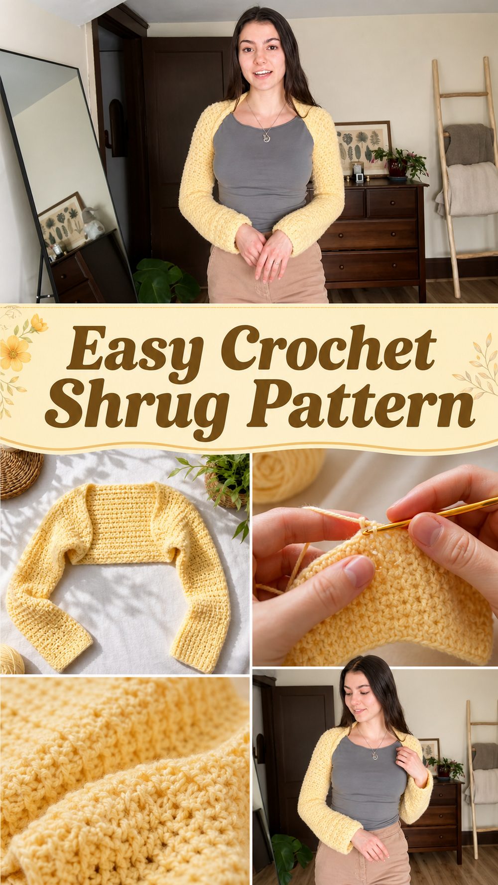 Easy Crochet Shrug Pattern