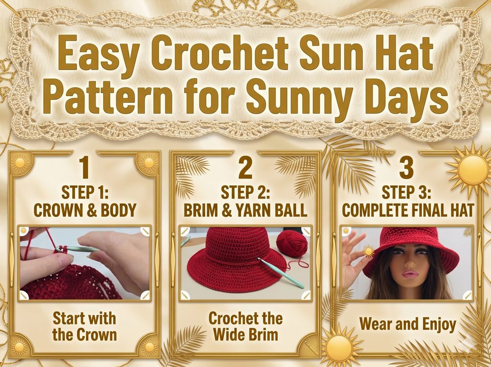 Easy Crochet Sun Hat Pattern for Sunny Days