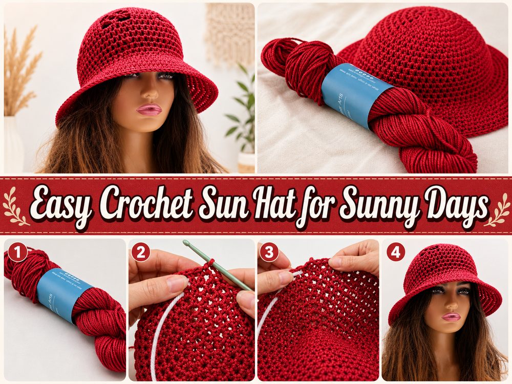 Easy Crochet Sun Hat for Sunny Days