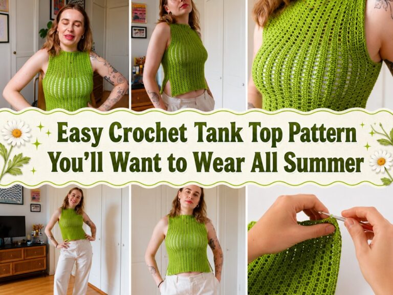 Easy Crochet Tank Top Pattern You’ll Want to Wear All Summer