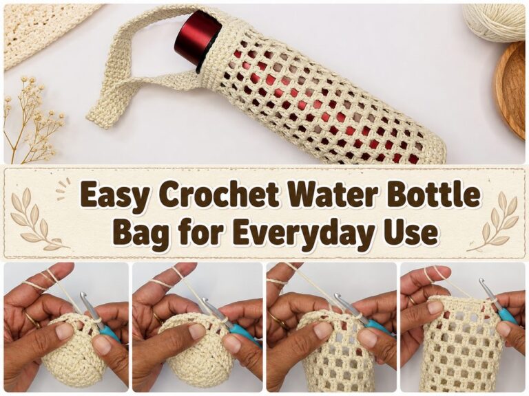 Easy Crochet Water Bottle Bag for Everyday Use