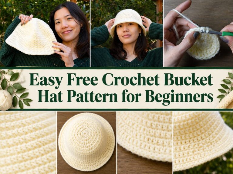 Easy Free Crochet Bucket Hat Pattern for Beginners