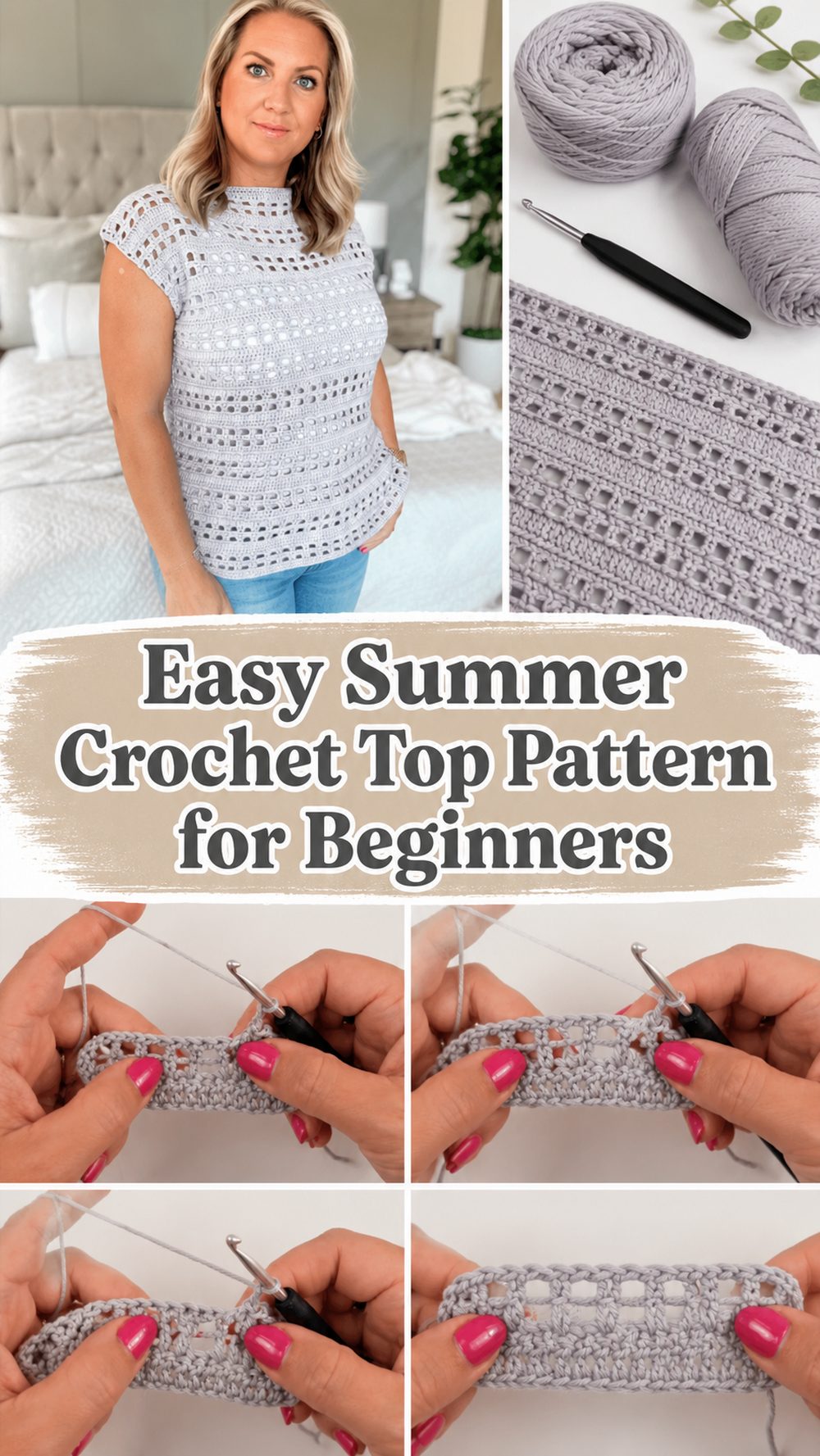 Easy Summer Crochet Top Pattern for Beginners