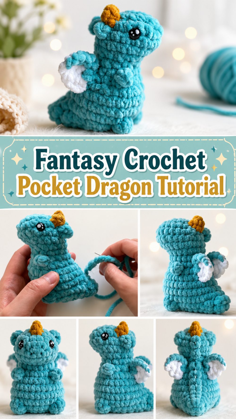 Fantasy Crochet Pocket Dragon Tutorial