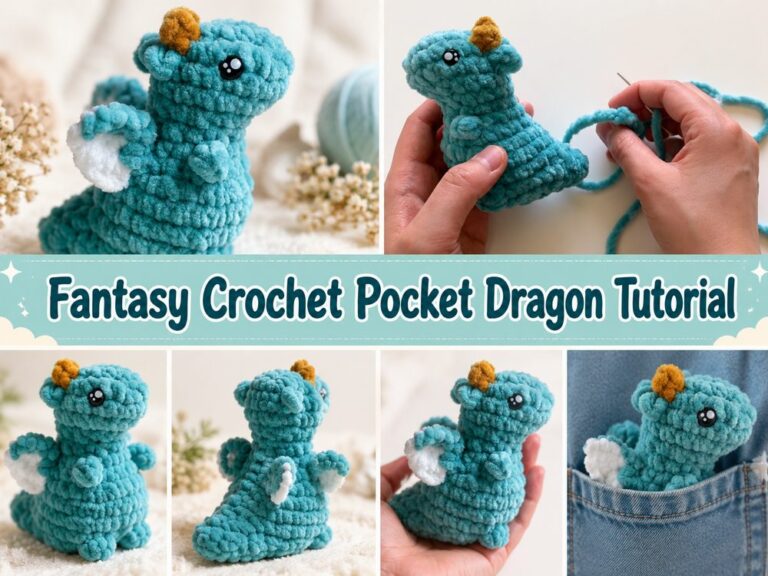 Fantasy Crochet Pocket Dragon Tutorial