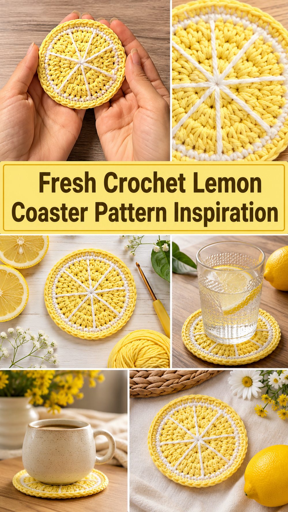 Fresh Crochet Lemon Coaster Pattern Inspiration