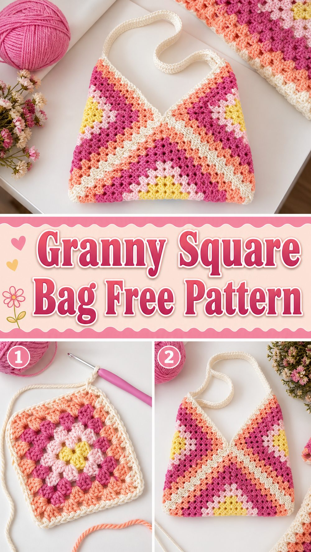 Granny Square Bag Free Pattern