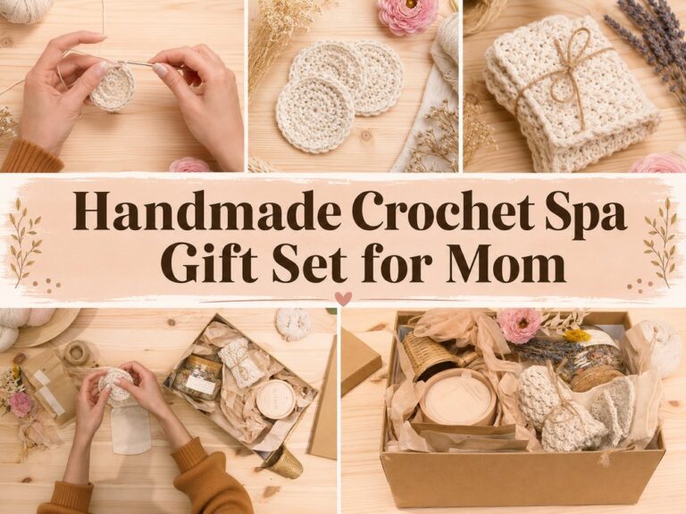 Handmade Crochet Spa Gift Set for Mom