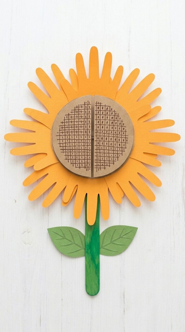 Handprint Sunflower Card