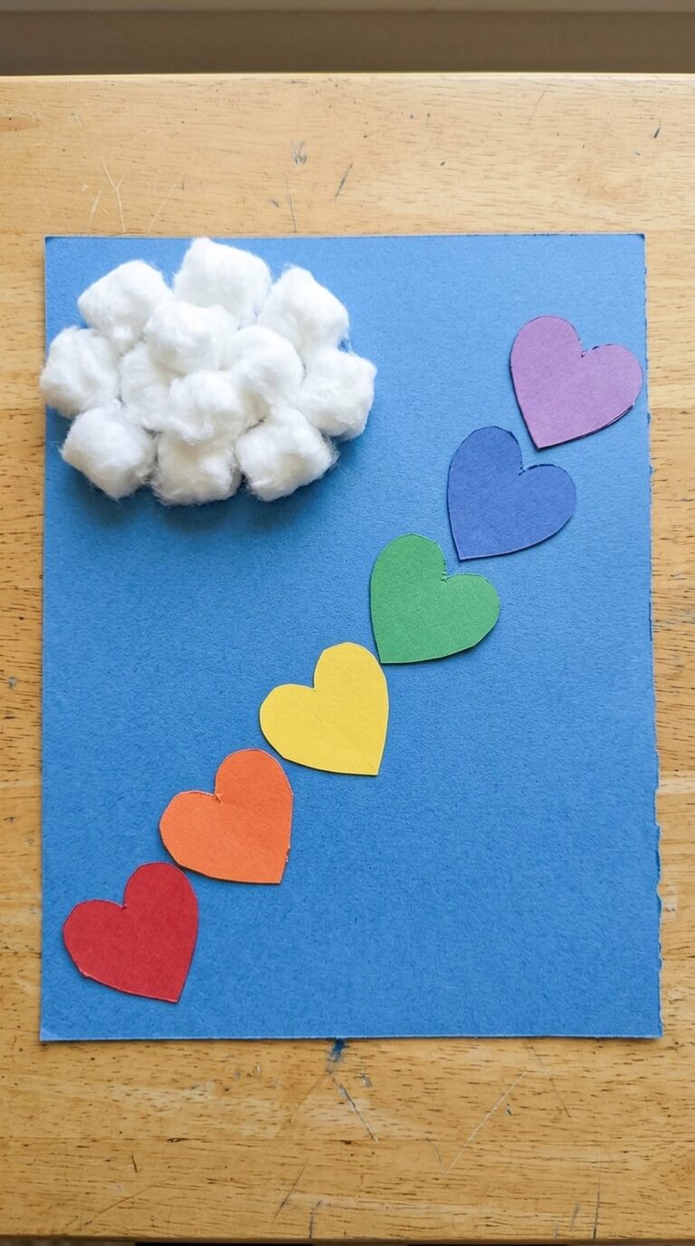 Heart Rainbow Cloud Collage