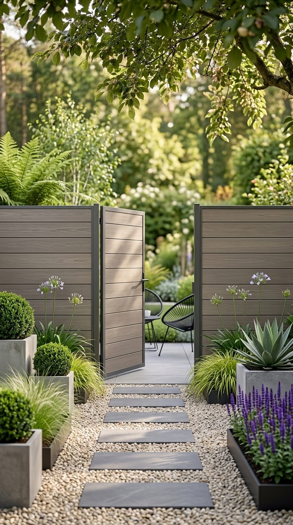 Horizontal Composite Privacy Panels